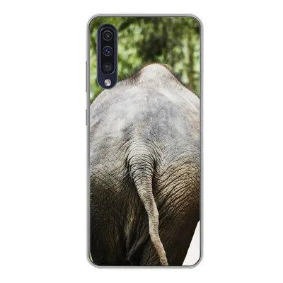Produktbild von MuchoWow® Handyhülle Schutzhülle Hülle für Samsung Galaxy A50 Elefant - Tiere - Grau - Natur Silikon Softcase Handy Hülle - Mobiltelefonhülle
