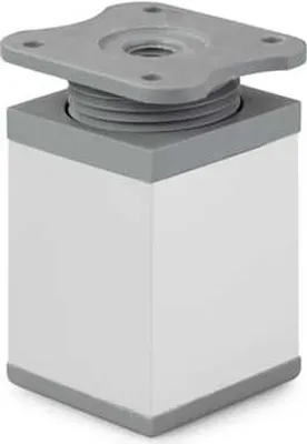 Produktbild von Möbelfüße Stellfuß Verstellbar Kommodenfuß Schranfuße 4x4cm Höhe 6cm Silber