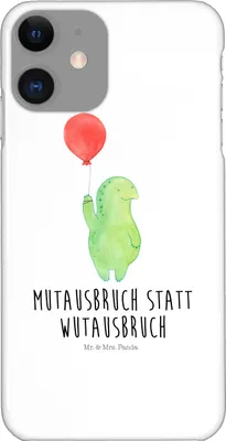 Produktbild von Mr. & Mrs. Panda Iphone 11 Handyhülle Schildkröte Luftballon - Weiß - Geschenk, Handy Schutzhülle, Schildkröten, Case, Ballon, Cover, Motivationsspruch, Hülle