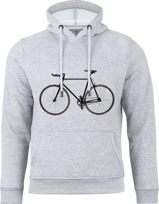 Produktbild von Cotton Prime® Kapuzensweatshirt Bike - Fahrrad XL grau
