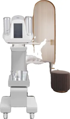 Immagine prodotto di Carrello da salone, altezza 76 cm / 30 pollici, portata 15 kg / 33 libbre, struttura in metallo e acrilico, design a tre livelli, facile da spostare