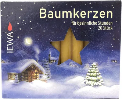Produktbild von BAUMKERZEN 20ST.natur 10,5X1,3