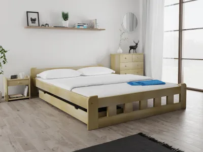 Produktbild von Hochbett Naomi 160 x 200 cm, Kiefer Matratze: Ohne Matratze, Lattenrost: Ohne Lattenrost