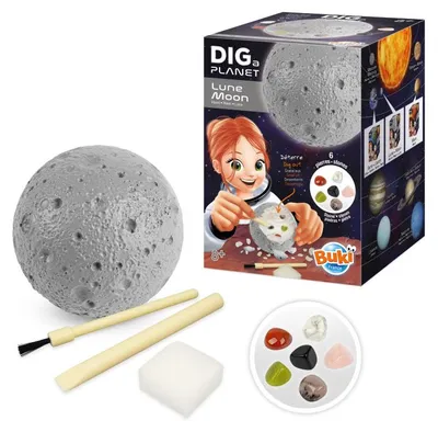 Produktbild von Buki Planeten-Spielset - Entdecke echte Edelsteine und Mondsteine