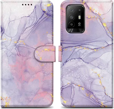 Zdjęcie produktu dla Etui ochronne Cadorabo do Oppo A94 5G Fioletowe etui na telefon komórkowy Etui ochronne Etui magnetyczne Pokrowiec na etui