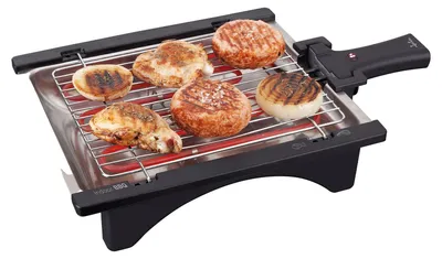 Produktbild von Jata BQ95 Elektrogrill, perfekt für zwei Personen, ohne Rauch, ohne Gerüche, abn