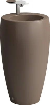 Produktbild von LAUFEN Alessi one Waschtisch mit integrieter Säule, 1 Hahnloch mittig, mit Überlauf, 530x530, H8119721881041
