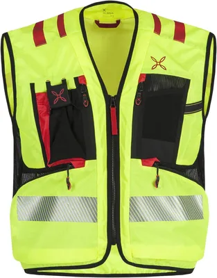 Immagine prodotto di Montura OPERATOR BASIC 2.0 VEST - Gilet di sicurezza per personale di emergenza, colore: 70F10-GIALLO FLUO/ROSSO, taglia: L