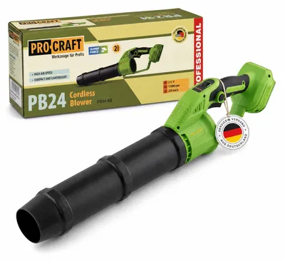 Zdjęcie produktu dla Akumulatorowa dmuchawa do liści Procraft PB24bb 20 V bezszczotkowa solo - bez akumulatora, bez ładowarki