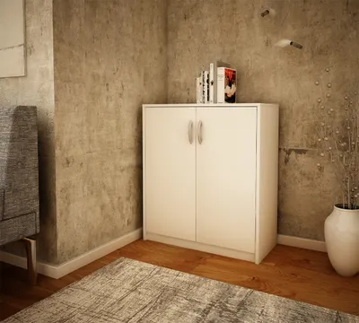 Obrázek produktu pro Komoda s dvířky IBOJA - bílá