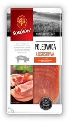 Obrázok produktu pre Polędwica łososiowa wędzona na zimno SOK.POL 90 g