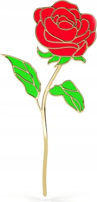 Produktbild von PINETS Blumennadel Rosenschliff vergoldet 14K