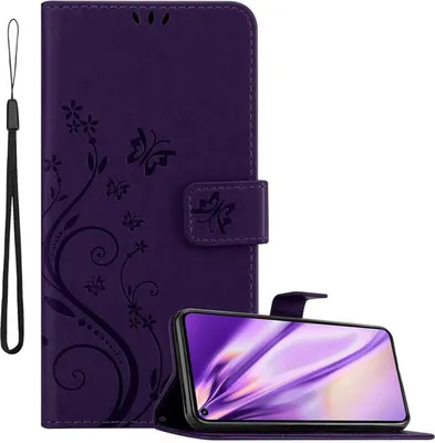 Produktbild von Cadorabo Hülle für Honor 20 PRO Schutz Hülle in Lila Schutzhülle Handy Hülle Etui Case Blumen Flower