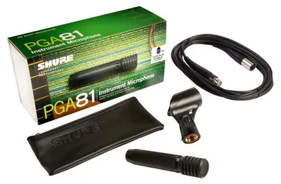 Obrázek produktu pro Shure PGA81, Studiový mikrofon, -48,5 dB, 40 - 18000 Hz, Kardioidní, Kabel, XLR-3