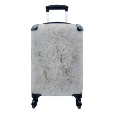 Produktbild von MuchoWow® Koffer Handgepäck Trolley Rollkoffer Kleine Reisekoffer mit 4 Rollen - Beton - Wand - Industriell - Muster - Cabin Size < 55x40x23 cm & 55x40x20 cm - Fotokoffer - Kabinenkoffer - Boardgepäck - Reise-Box - Reisekoffer - Reisegepäck - Koffer mit Bild - Trolley für Kinder