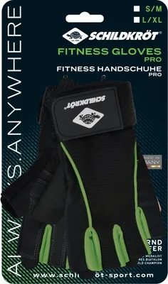 Produktbild von Schildkröt SK Fitness HANDSCHUH PRO  (Größe S-M und L-XL, black-green); 960154