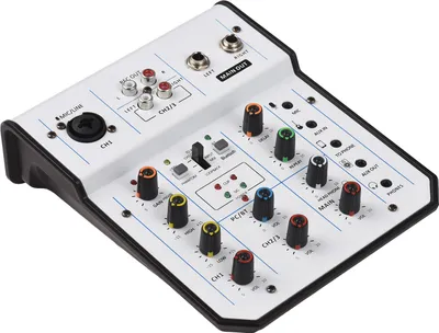 Zdjęcie produktu dla Mikser audio 3-kanałowa konsola miksująca z zasilaniem Phantom 48 V do domowego studia nagrań DJ Network Live Broadcast Type-C Zasilacz XLR/6,35 mm/3,5 mm Wielofunkcyjna profesjonalna konsola miksująca