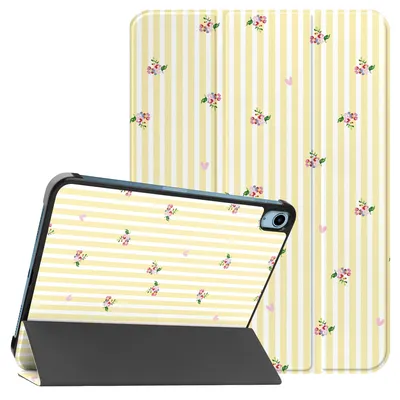 Productafbeelding van imoshion Design Trifold Bookcase voor de Apple iPad 11 (2025) 11 inch A16 / iPad 10 (2022) 10.9 inch - Garden Stripes