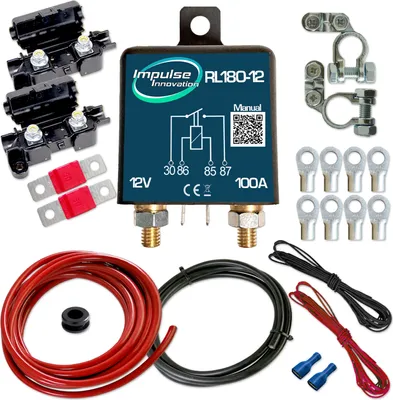 Produktbild von Zweitbatterieset RL180-12 PRO Trennrelais 12V 120A 6m 10mm² Kabel