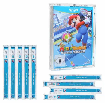 Produktbild von 10x Verschraubtes Case aus Acrylglas für ein Nintendo Wii U Spiel in/ Schutzbox / Schutzhülle UV-Schutz Transparent