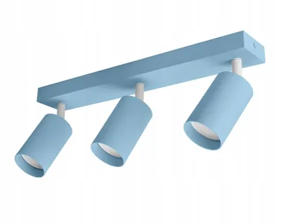 Produktbild von FKL DESIGN Home Deco Deckenlampe Deckenleuchte Kinderleuchte Kinderlampe 3-flammig GU10 Verstellbar Lampenschirm Lampe aus Serie (N975-BZ3-B)