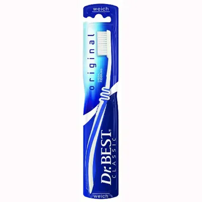 Produktbild von Dr BEST Zahnbürste Original weich mit Spezial Federung 6er Pack
