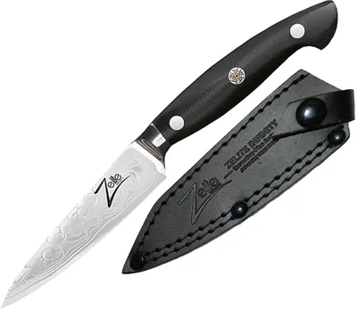 Image de Zelite Couteau Cuisine, Couteau d'Office en Acier Inoxydable, Kit Couteau Cuisine Professionnelle de 10,5 cm, Couteau de Chef Aiguisé, Couteau de type japonais, Couteaux de Cuisine Lame Ultra Tranchante