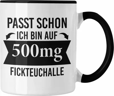 Produktbild von Trendation - Lustiger Spruch Tasse Büro Kollege Kollegin Geschenk Kaffetasse Sprüche Geschenkidee Arbeitskollege (Schwarz)