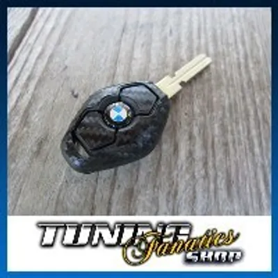 Produktbild von Schlüssel Carbon Design Dekor Folie Aufkleber Sticker in Schwarz #1 für BMW