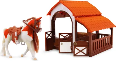Image de Royal Breeds - Cheval avec écurie 9 cm