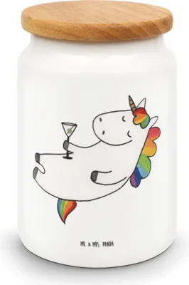 Produktbild von Mr. & Mrs. Panda müslidose Einhorn Cocktail - Weiß - Geschenk, Rum, Spruch, zuckerdose, Unicorn, Keksdose, Dose, Sekt, behälter, Spaß, Geburtstag, Vorratsbehälter
