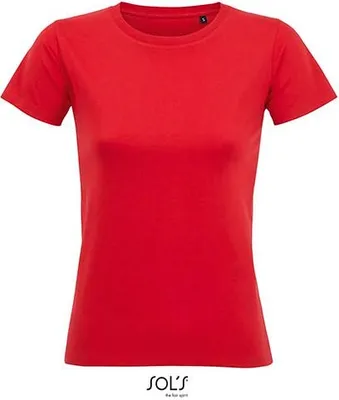 Immagine prodotto di SOLs 02080 | Maglietta donna a girocollo Imperial - Colore: Rosso - Taglia: S