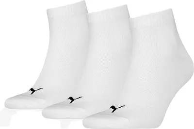 Image de Puma Lot De 3 Paires De Socquettes - Blanc  | Taille: 35-38