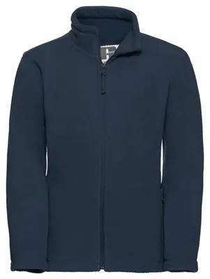 Produktbild von Russell - Fleecejacke für Kinder, Durchgehender Reißverschluss, Für Außen LT5000 (128) (Dunkelblau)