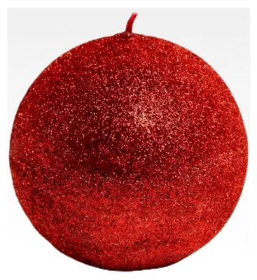 Produktbild von Kugelkerze Iris rot-ziegelrot glänzend 100 mm