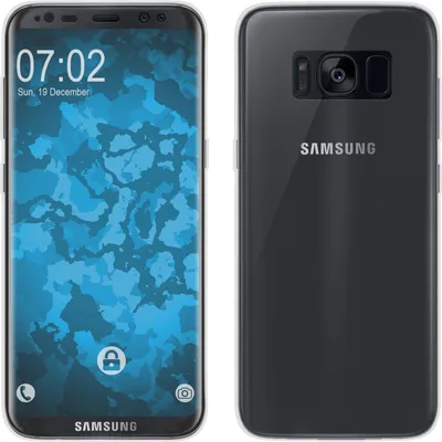 Produktbild von PhoneNatic Case kompatibel mit Samsung Galaxy S8 - Crystal Clear Silikon Hülle 360° Fullbody Cover