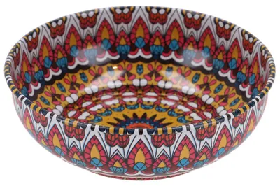 Produktbild von 1 Stk Orientalische Schüssel, Schale, Dekoschale aus Metall - Ø 9 cm Modell 4, Mehrfarbig, Schalen, Schüsseln