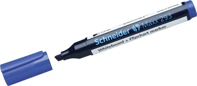 Produktbild von Whiteboard- und Flipchartmarker 293 blau Packung mit 10 Stück