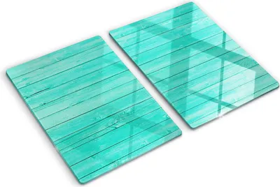 Obrázek produktu pro Kryt varné desky – Kryt na indukční desku – Ochranná skleněná deska – 2x40x52 cm– Skleněné ochranné desky na sporák –Tvrzené sklo –Zelené desky