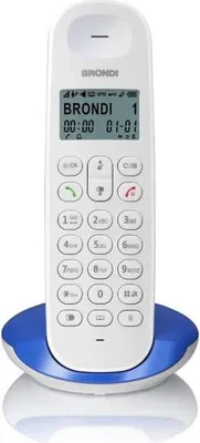 Immagine prodotto di Brondi Lotus Telefono DECT Cordless Blu Bianco