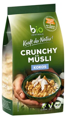 Produktbild von Crunchy Müsli Kokos knusprig exotisch lecker zum Frühstück 375g