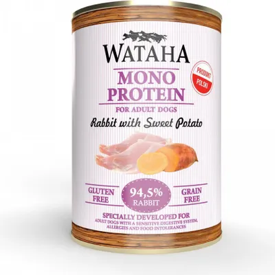 Produktbild von WATAHA - MONO PROTEIN - Kaninchen mit Süßkartoffeln - 400g