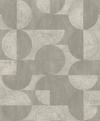 Produktbild von Vliestapete 521351 Concrete kreise grau