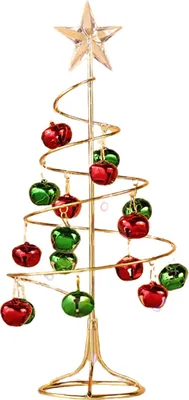 Produktbild von Spirale Weihnachtsbaum,Tischplatte Spirale Weihnachtsbaum,Spirale Weihnachtsbaum mit Glocke