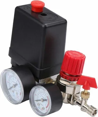 Produktbild von Druckschalterventil für Luftkompressor mit Regler und Manometer
