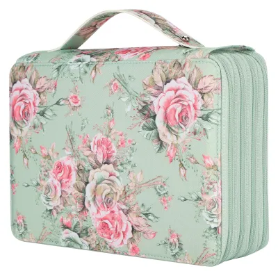 Produktbild von Puzdro na ceruzky, 200 sloty puzdro na ceruzky, pero držiak vrecko, 4-Layer Zipper puzdro na ceruzky, tlačené puzdro na ceruzky, kancelárske potreby Storage