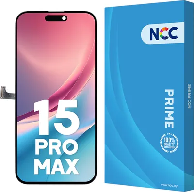 Produktbild von Kompatible NCC Prime InCell Display Touchscreen Bildschirm Schwarz für iPhone 15 Pro Max & Werkzeug