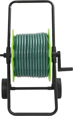 Produktbild von vidaXL Schlauchwagen mit Schlauchanschluss-Set 0,75" 30 m PVC Grün
