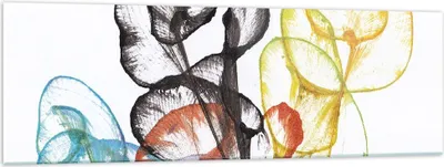 Produktbild von Bilder auf glas - Einteilig - Blumen Abstraktion Surrealismus - 160x50cm - Glasbilder - Wandbilder - Bilder - Wanddekoration aus Glas - Glas Bilder - Wandbild auf Glas - GAB160x50-4444