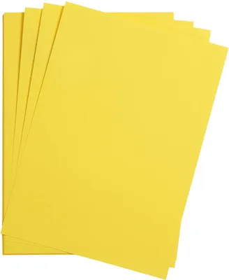 Image de Clairefontaine, 25 feuilles de papier de couleur A4, jaune citron, 120 g